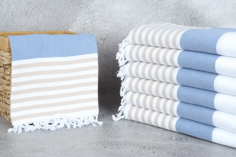 Bridesmaid Gift Towel, Bachelor Towel, Quick-dry peshtemal, Custom Wedding Gift, 70x40 Cotton Striped Towel, Peshtemal, Girls Weekend Favors - 3