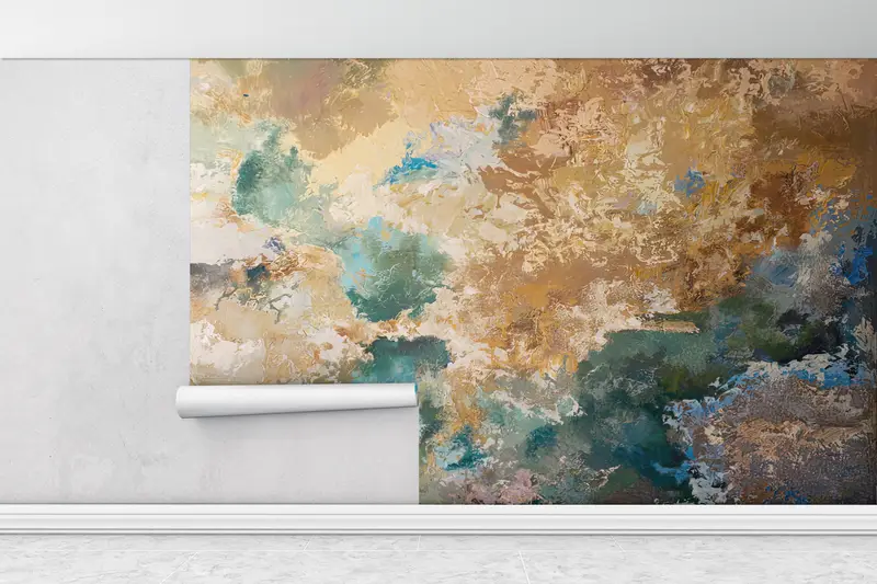 Brown Wall Poster,3d Wall Paper,Modern Wall Paper,Earth Tone Wall Art,Custom Wall Paper,Earth Tones Wall Mural, - 1