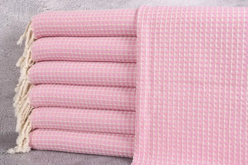 44x22 Cotton Waffle Towel, Turkish Hand Towel, Anniversary Gift For Her, Beach Theme Wedding Gift, Custom Hand Towel, Personalized Kitchen Towel - 1