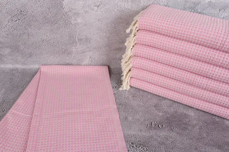 44x22 Cotton Waffle Towel, Turkish Hand Towel, Anniversary Gift For Her, Beach Theme Wedding Gift, Custom Hand Towel, Personalized Kitchen Towel - 2