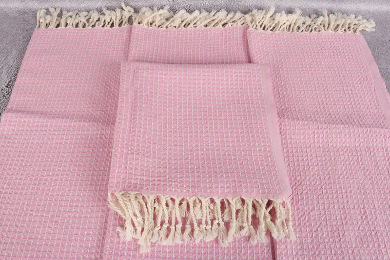 44x22 Cotton Waffle Towel, Turkish Hand Towel, Anniversary Gift For Her, Beach Theme Wedding Gift, Custom Hand Towel, Personalized Kitchen Towel - 4
