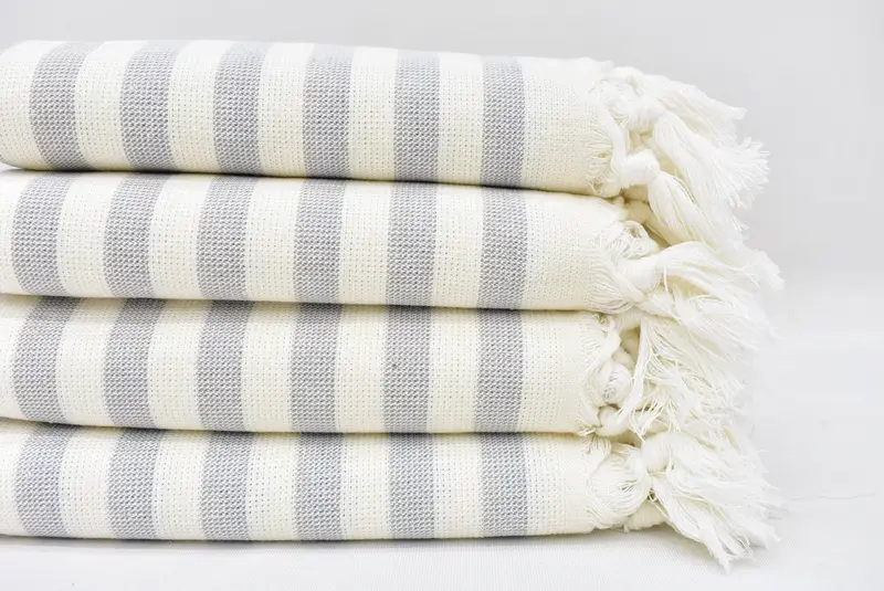 36x18 Cotton Striped Terry Towel, Turkish Hand Towel, Bridesmaid Towel, Personalized Hand Towel, Personalized Gifts, Bridesmaid Gifts Personalized - 2