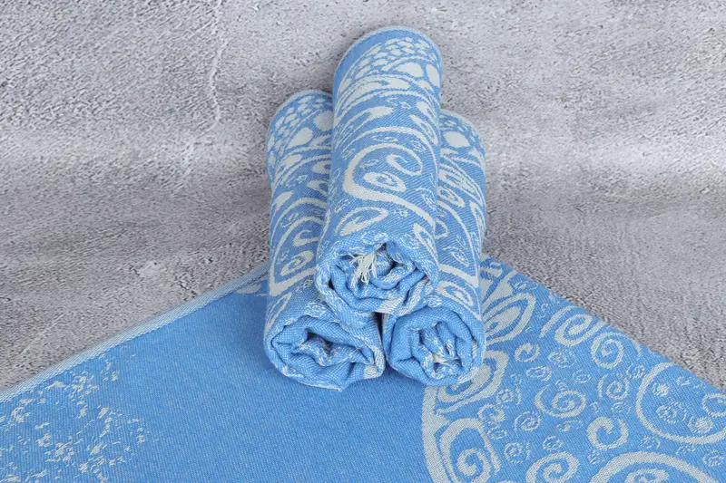 36x18 Cotton Carretta Patterned Towel, Gift For Mom, Bridesmaid Gifts, Personalized Kitchen Towel, Bachelorette Towel, Small Bath Towels - 8