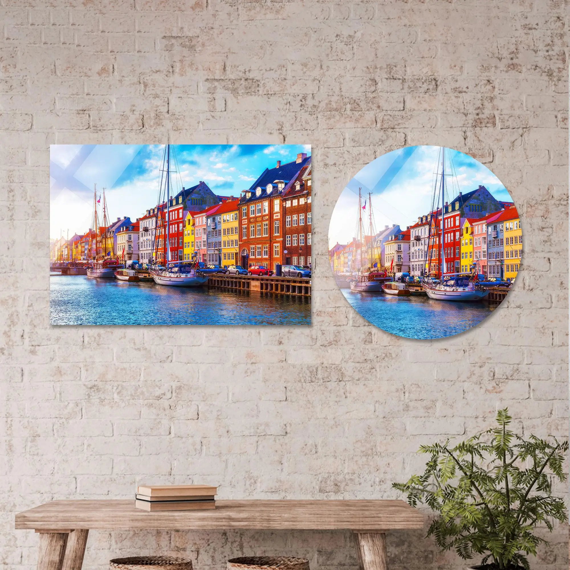 Vibrant Denmark Canvas: Colorful Buildings & Scenic Landscapes - 1