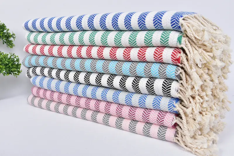 Family Gift, Personalized Towel, Cotton towel, Bridal Shower Gift, 70x40 Cotton Herringbone Towel, Girl Trip Party Favor, Peshtemal Towel USA - 3