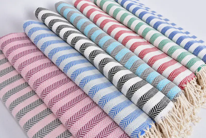 Family Gift, Personalized Towel, Cotton towel, Bridal Shower Gift, 70x40 Cotton Herringbone Towel, Girl Trip Party Favor, Peshtemal Towel USA - 6