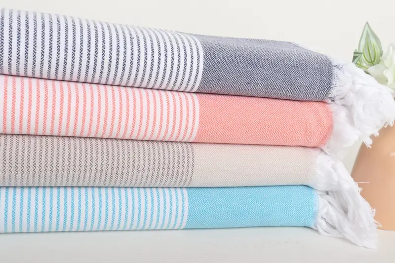 Beach Towel Bulk, 70x40 Cotton Striped Towel, Personalized Beach Towel, Wedding Shower Gift, Soft towel, Bachelor Bachelorette Party Favors - 2