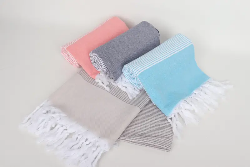 Beach Towel Bulk, 70x40 Cotton Striped Towel, Personalized Beach Towel, Wedding Shower Gift, Soft towel, Bachelor Bachelorette Party Favors - 5