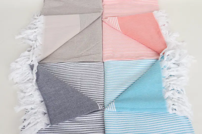 Beach Towel Bulk, 70x40 Cotton Striped Towel, Personalized Beach Towel, Wedding Shower Gift, Soft towel, Bachelor Bachelorette Party Favors - 4