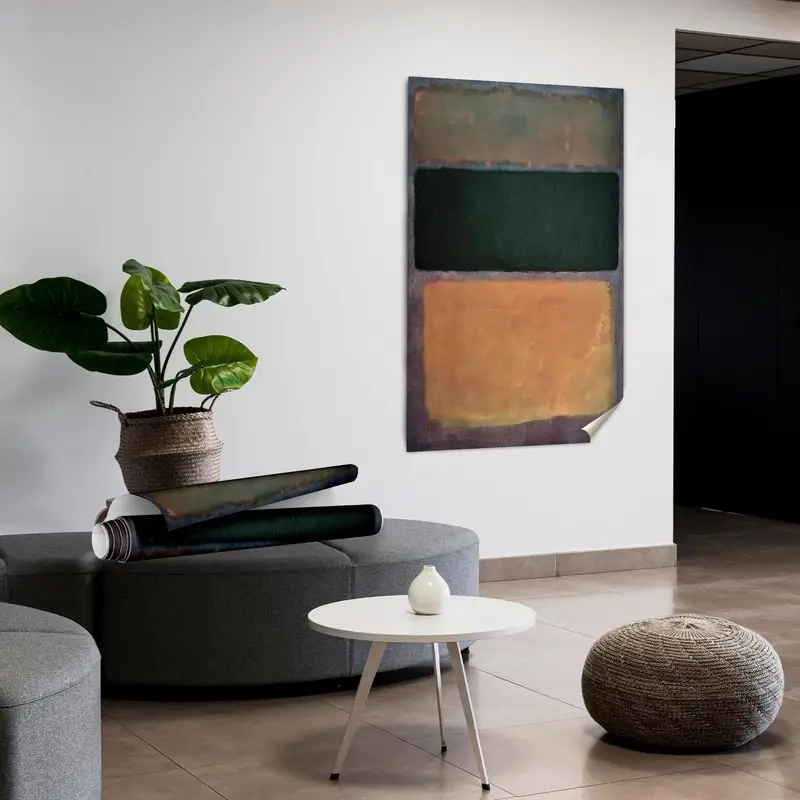 Modern Soyut Kanvas: Rothko'dan Esinlenen Lüks Sanatsal Baskı