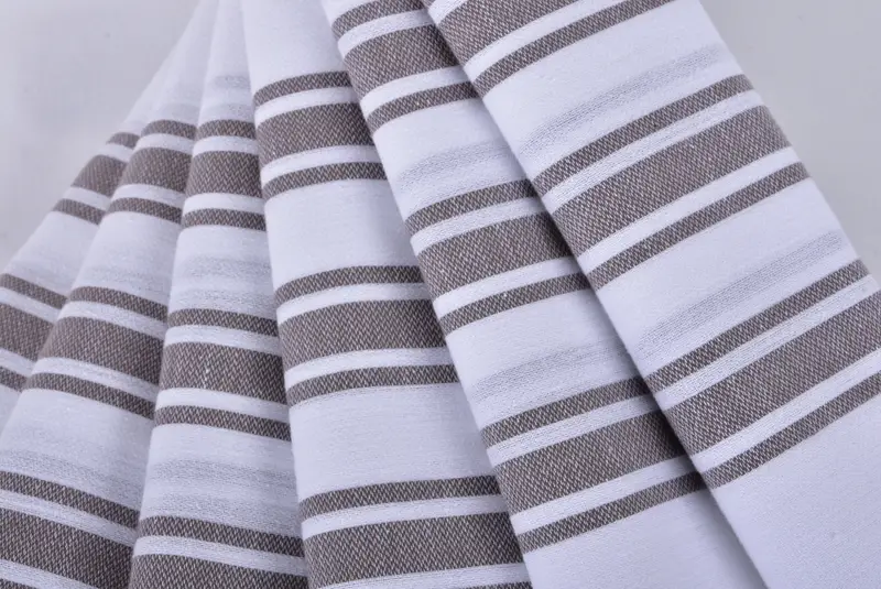 Turkish beach towel, Beach Theme Wedding Gift, Cotton towel, Pool Towels, Bridal Shower Gifts, Lightweight towel, 70x40 Cotton Striped Towel - 5