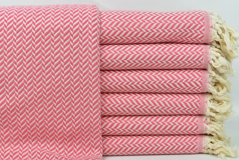 Nedime hediyeleri, nedime hediyesi, plaj için kum dirençli Türk havlu, 70x40 pamuklu chevron havlu, nedime havlu, banyo havlu, aile hediyesi - 1