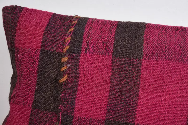 Pillow Case, Comfy Throw Pillow Case, Accent Pillow Case, Pillow for Sofa, Vintage Pillow, 8x16 Pink Cushion, Throw Kilim Pillow, Couch Pillow Case - 2