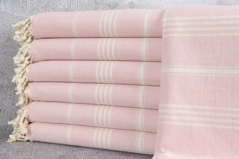 Family Gift Basket, Quick-Dry Beach Towel, Beach Towel Bulk, Bachelorette Gifts, Pool Towels, Wedding Gift For Bride, 68x40 Cotton Striped Towel - 1