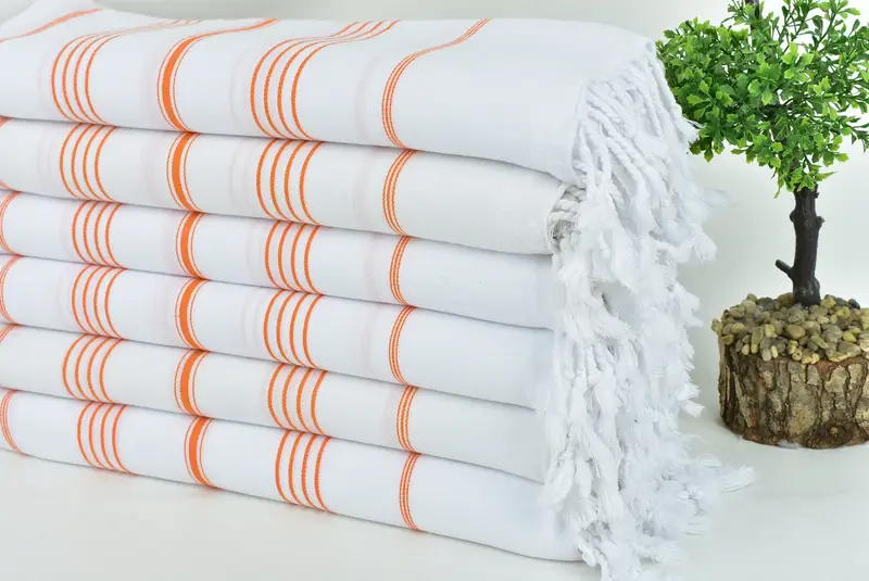 Birthday Gift, 70x40 Cotton Striped Towel, Luxury Turkish peshtemal beach towel, Embroidered Towel, Decorative Towel, Fouta towel, Custom Gift - 3