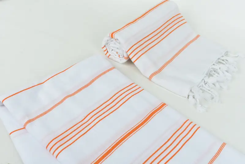 Birthday Gift, 70x40 Cotton Striped Towel, Luxury Turkish peshtemal beach towel, Embroidered Towel, Decorative Towel, Fouta towel, Custom Gift - 7