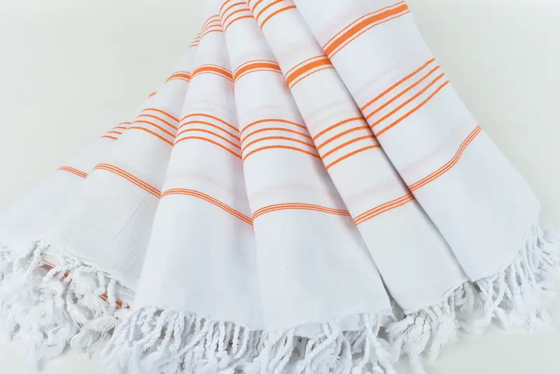 Birthday Gift, 70x40 Cotton Striped Towel, Luxury Turkish peshtemal beach towel, Embroidered Towel, Decorative Towel, Fouta towel, Custom Gift - 4