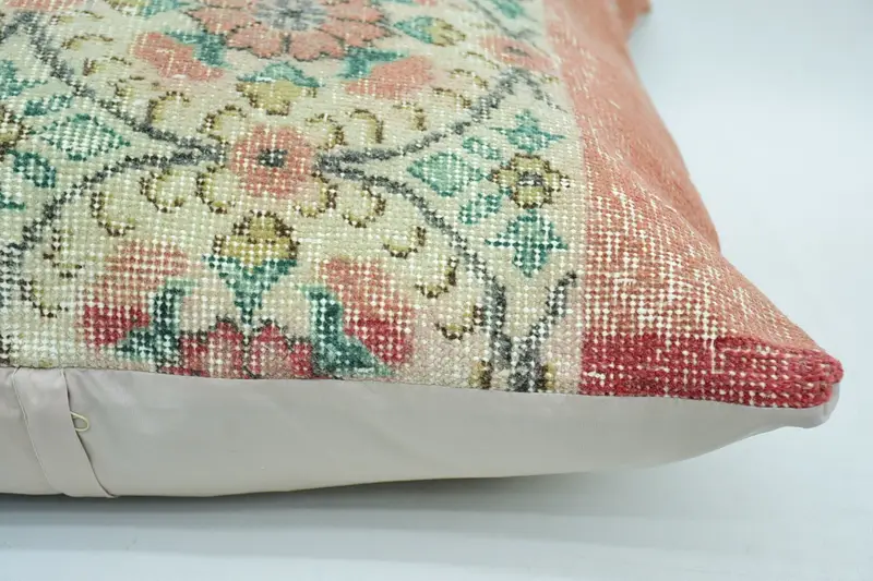 Pillow for Couch, Turkish Pillow, 28x28 Beige Pillow Cover, Pillow Case, Toss Pillow, Vintage Kilim Pillow, Handwoven Pillow Cover Pillow Sham - 4