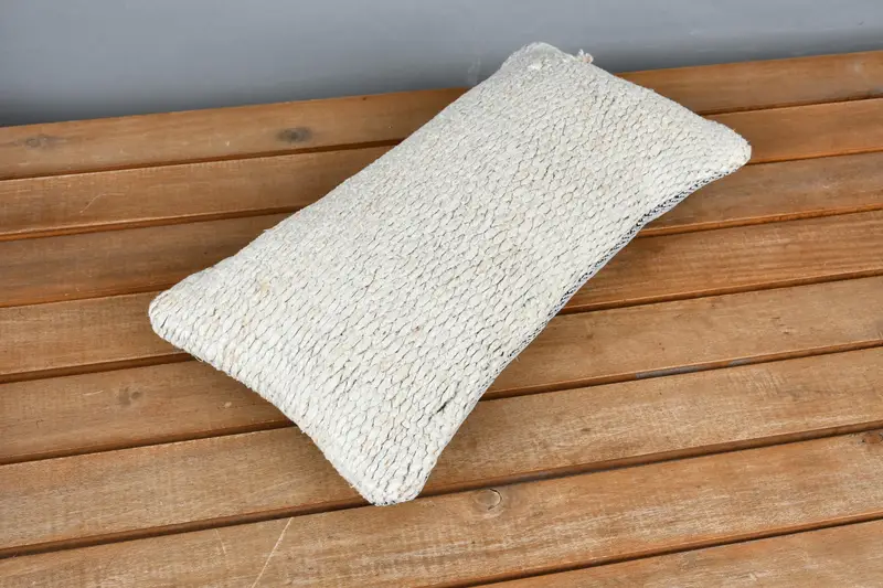 Seat Cushion Case, Kilim Pillow, Gift Pillow, 8x16 Beige Pillow Sham, Vintage Kilim Pillow, Cushion Cover, Personalized Gift Pillow Pillow Sham - 2