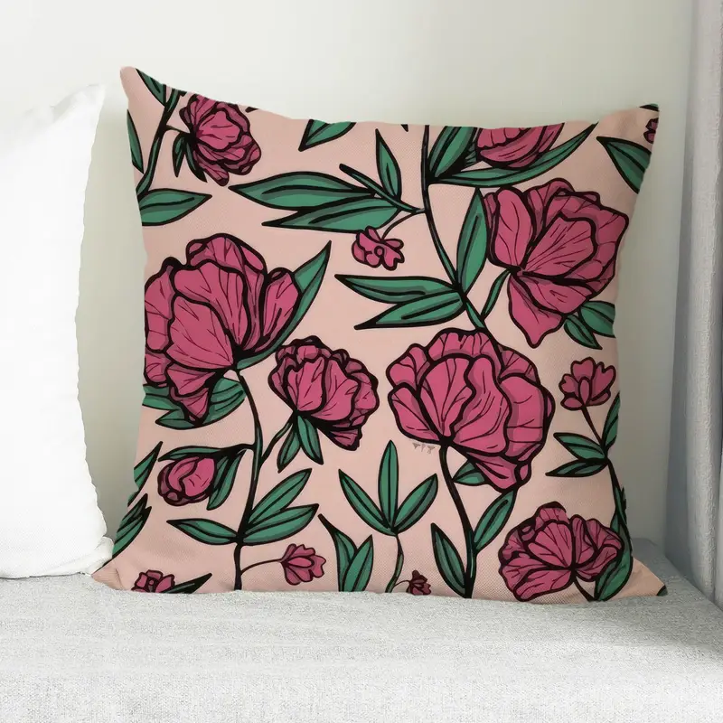 Rose Lover Baskılı Yastık: Minimal Tasarım, Anneye Mükemmel Hediye