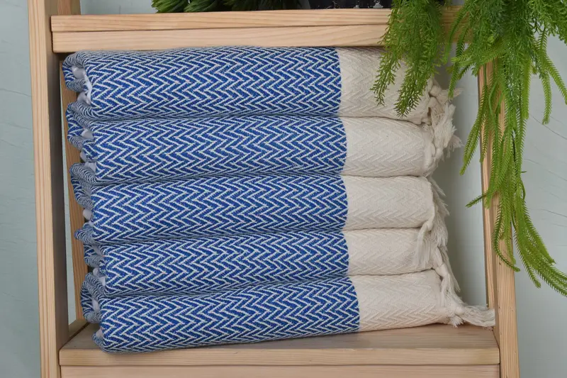 Bridesmaid Towel, Wedding Favors, Towel With Name, Grandma Gift, 34x18 Cotton Zigzag Design Towel, Monogrammed Hand Towel, Personalized Dish Towel - 1