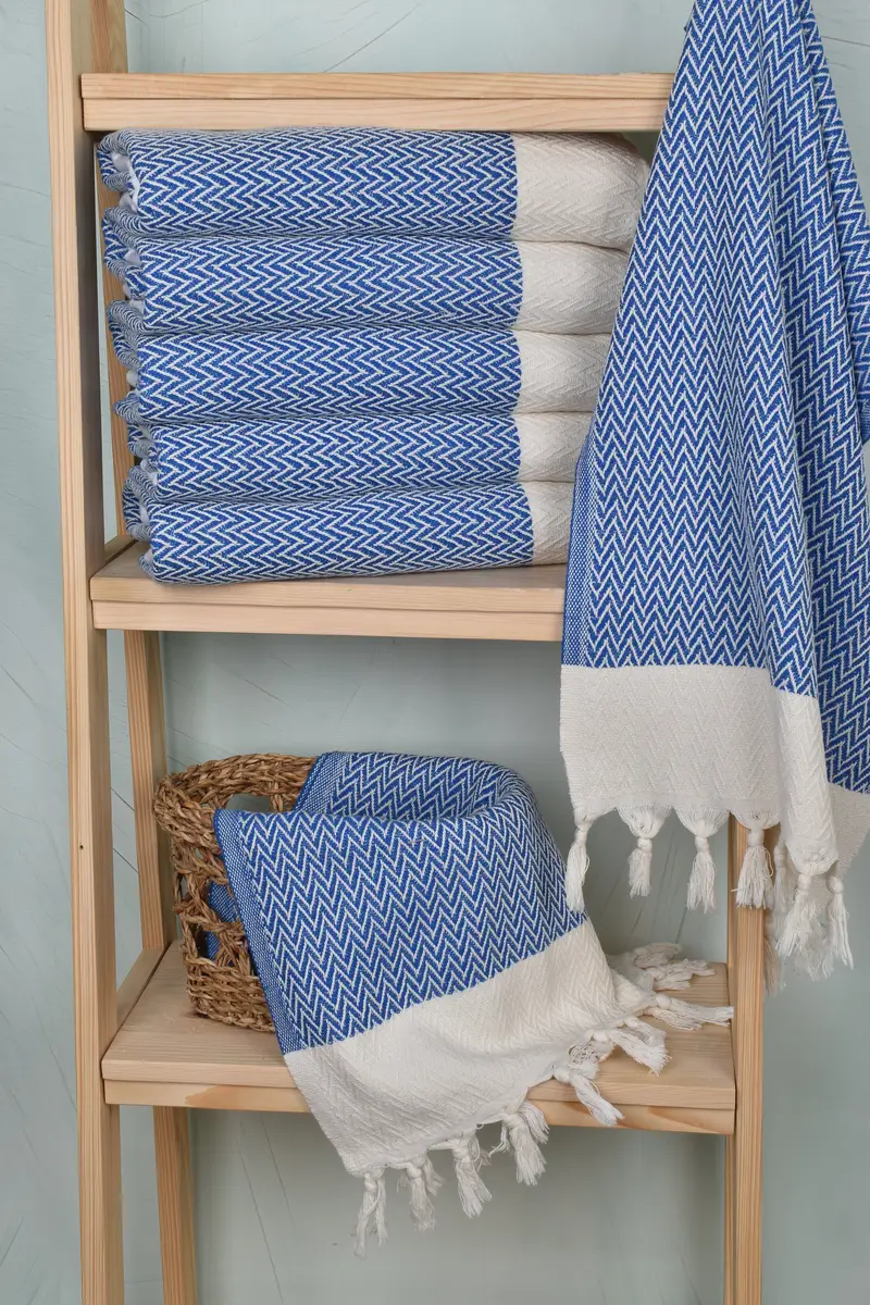 Bridesmaid Towel, Wedding Favors, Towel With Name, Grandma Gift, 34x18 Cotton Zigzag Design Towel, Monogrammed Hand Towel, Personalized Dish Towel - 3