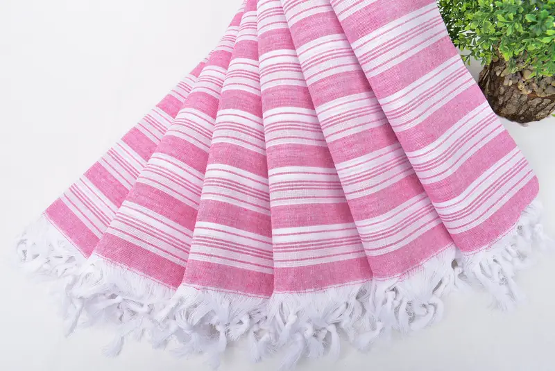 Oversized Beach Towel, Quick-Dry Beach Towel, Personalized Gifts, 70x40 Cotton Striped Towel, Valentines Day Gift For Him, Embroidered Towel - 4
