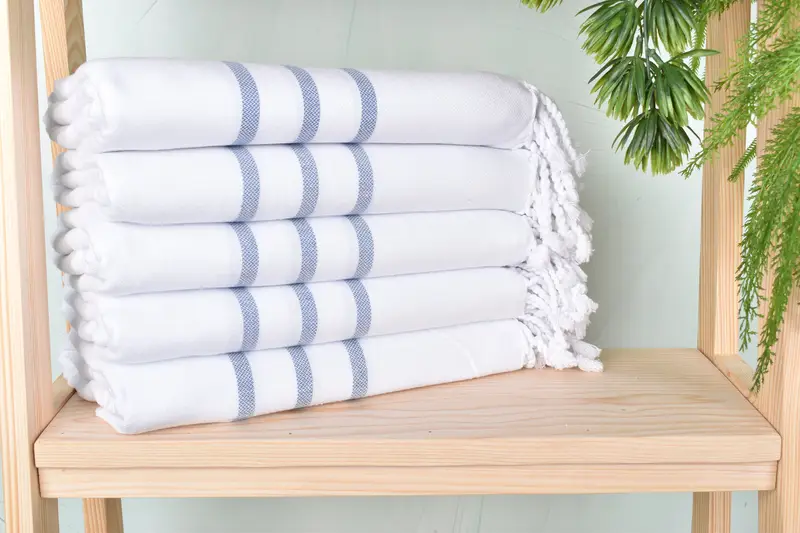 70x40 Cotton Striped Towel, Wedding Gift Ideas, Personalized Beach Towel, Cancun Bachelorette Party Gift Ideas, Gift For Him, Bridal Shower Gift - 2