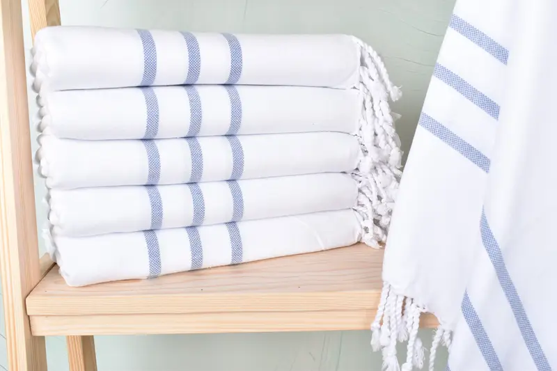 70x40 Cotton Striped Towel, Wedding Gift Ideas, Personalized Beach Towel, Cancun Bachelorette Party Gift Ideas, Gift For Him, Bridal Shower Gift - 1