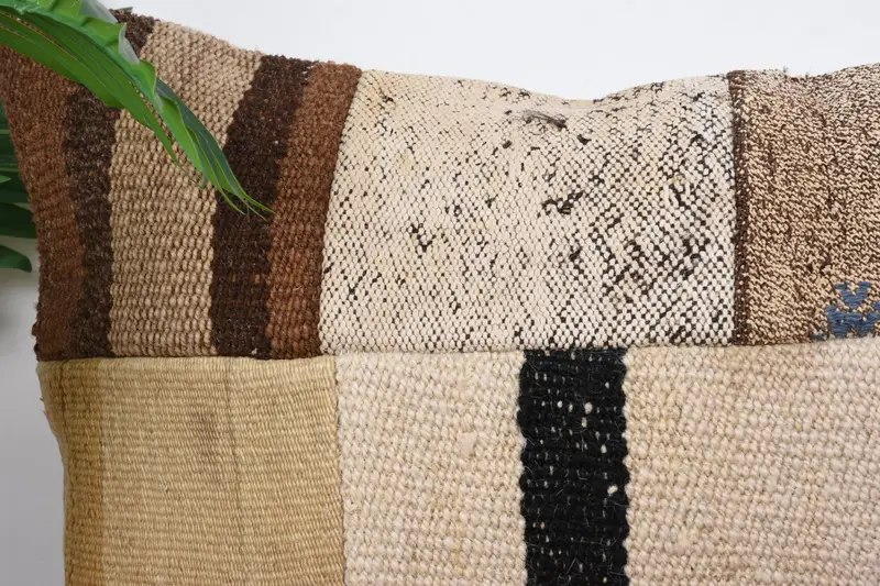 Antique Pillows, 16x24 Beige Pillow Case, Pillow Case, Patio Pillow Cover, Sofa Bolster Cushion Cover, Kilim Pillow, Home Decor Pillow - 2