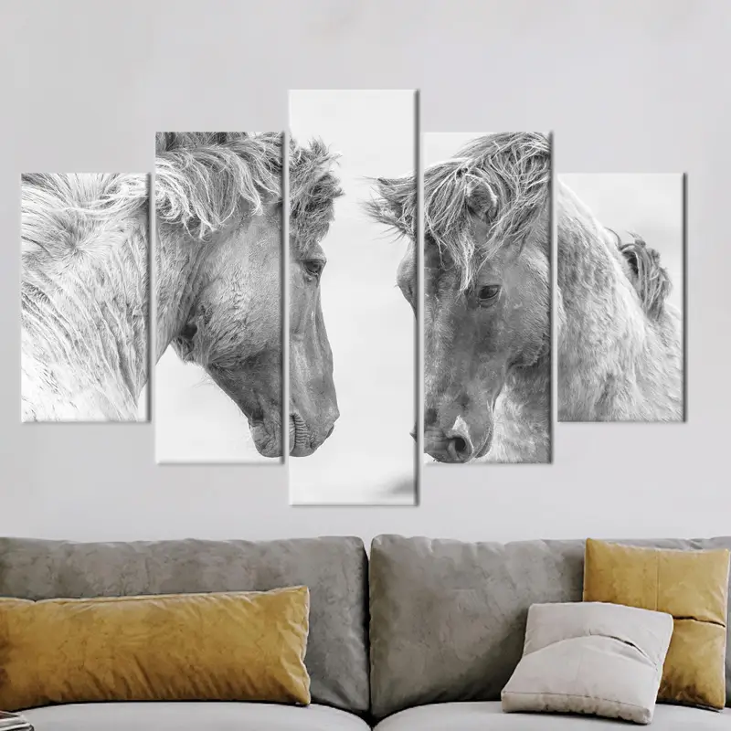 トレンディな農家の馬のキャンバス: 馬愛好家のためのエレガントな装飾
