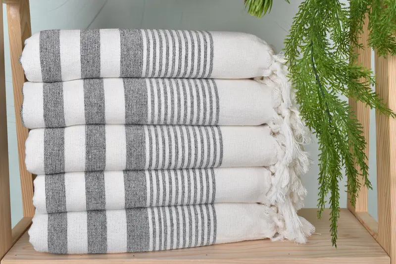 Bachelorette Party Gifts Bridesmaids, Wedding Day Gift For Bride, Thin towel, Personalized Wedding Gift, 68x40 Cotton Striped Terry Towel - 2