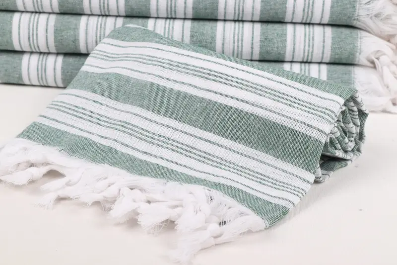 Absorbent towel, Bridal Shower Favor, Bridal Shower Favors, Gift For Wedding Day, 70x40 Cotton Striped Towel, Organic Cotton Towel, Beach Towel Gift - 4