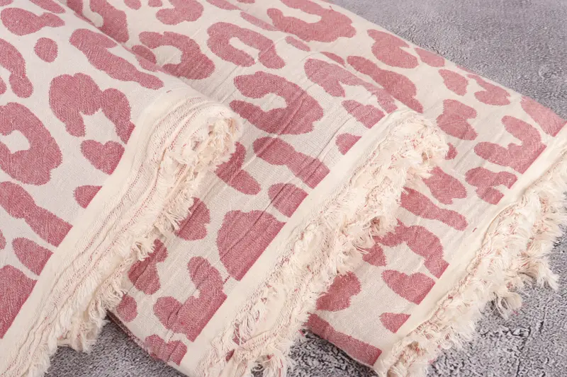 96x80 Cotton Patterned Towel, Decorative Blanket, Wedding Anniversary Gift, Bachelor Party Favors, Woven Throw Blanket, Wedding Favors - 5