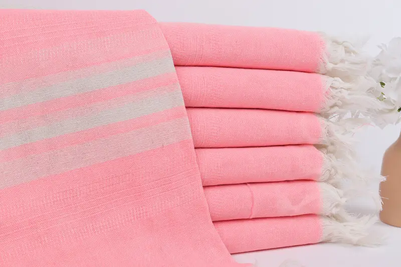 Embroidery Towel, Bachelor Gifts, Organic Beach Towel, Holiday Towel, 68x40 Cotton Striped Towel, Hammam towel, Peshtemal, Personalized Wedding Gift - 1
