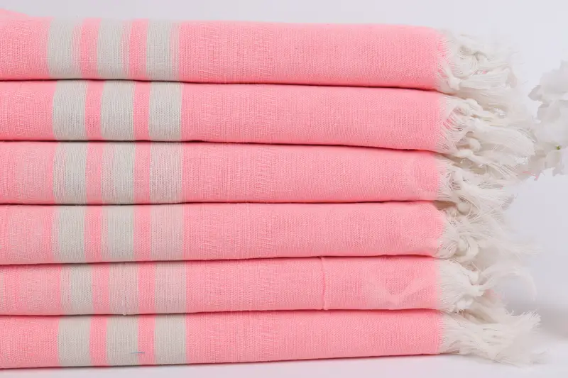 Embroidery Towel, Bachelor Gifts, Organic Beach Towel, Holiday Towel, 68x40 Cotton Striped Towel, Hammam towel, Peshtemal, Personalized Wedding Gift - 3