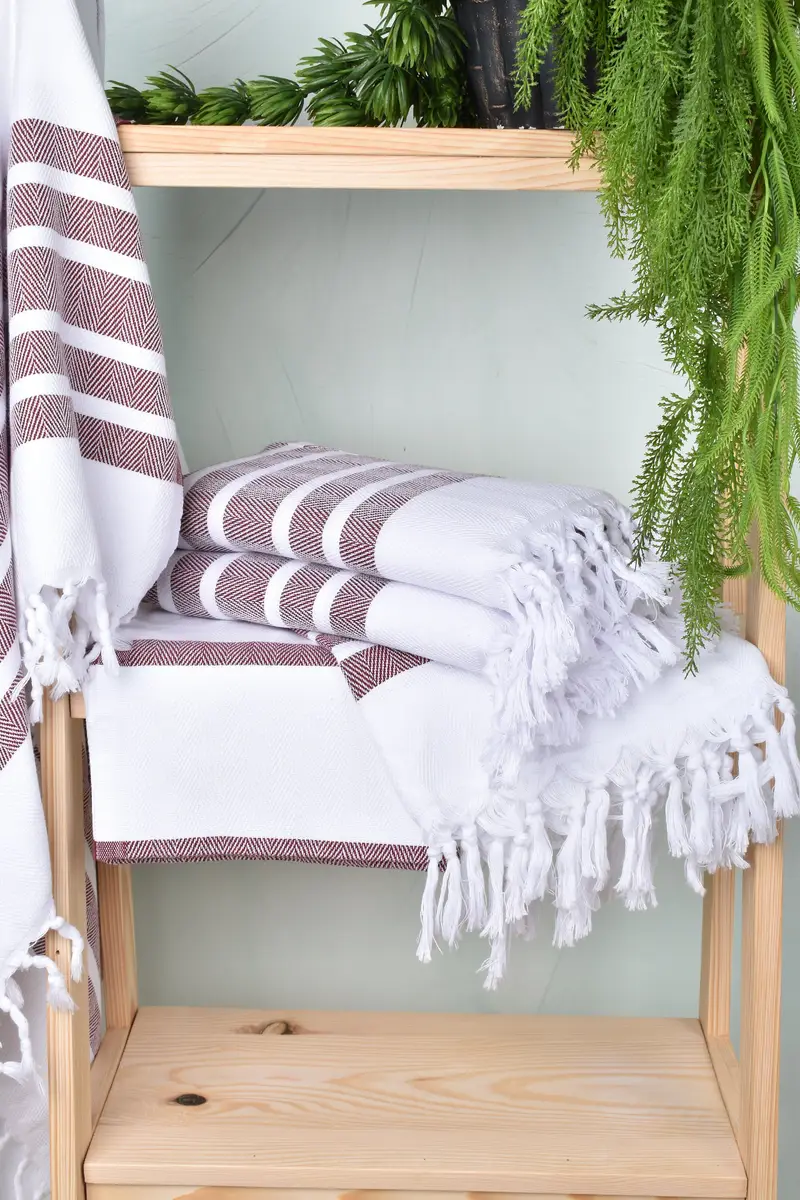 70x40 Cotton Herringbone Towel, Fouta towel, Mother Of The Groom Gift, Custom Wedding Towel, Personalized Beach Towel, Personalized Towel - 6