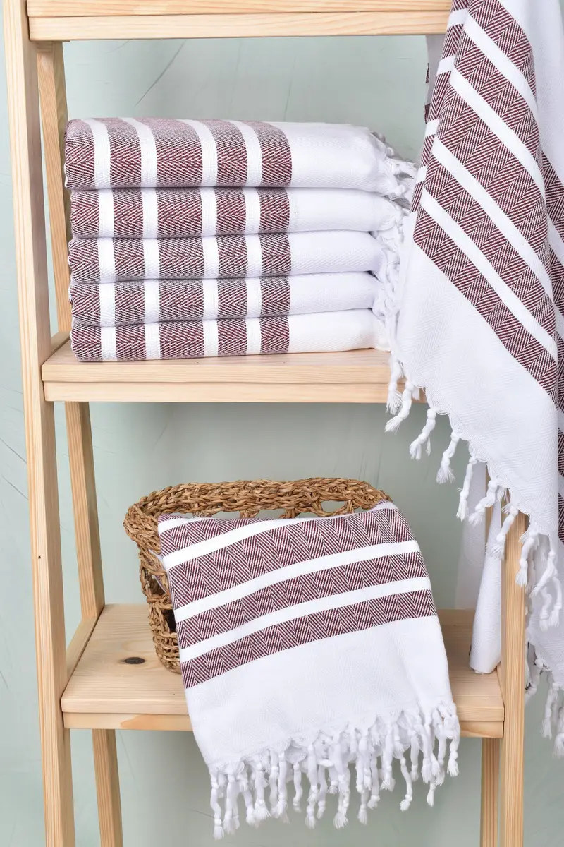 70x40 Cotton Herringbone Towel, Fouta towel, Mother Of The Groom Gift, Custom Wedding Towel, Personalized Beach Towel, Personalized Towel - 3