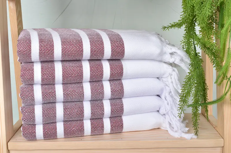 70x40 Cotton Herringbone Towel, Fouta towel, Mother Of The Groom Gift, Custom Wedding Towel, Personalized Beach Towel, Personalized Towel - 2