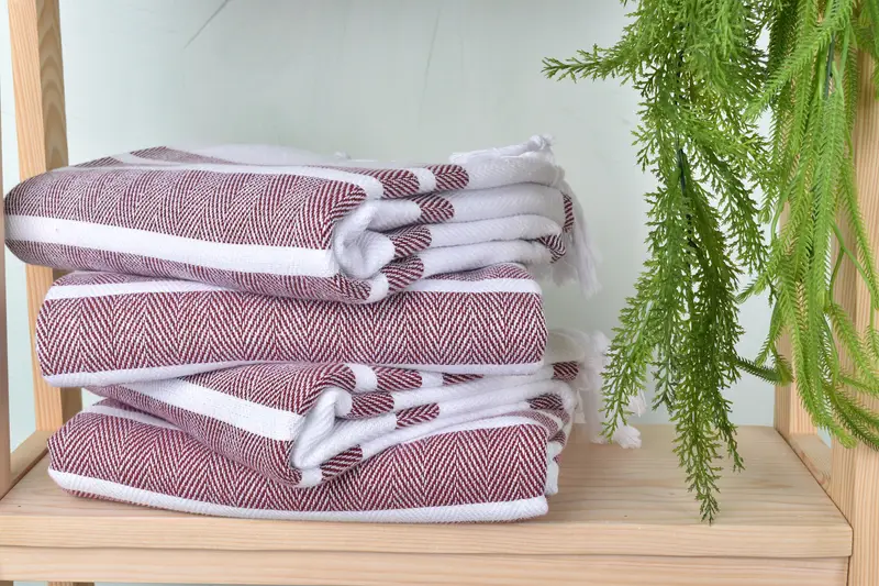 70x40 Cotton Herringbone Towel, Fouta towel, Mother Of The Groom Gift, Custom Wedding Towel, Personalized Beach Towel, Personalized Towel - 7