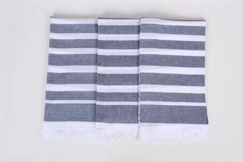 Personalized Towel, Wedding Anniversary Gift, Peshtemal Towel, Travel towel, 64x40 Cotton Striped Towel, Best Friend Gift Ideas, Beach Size Towel - 7