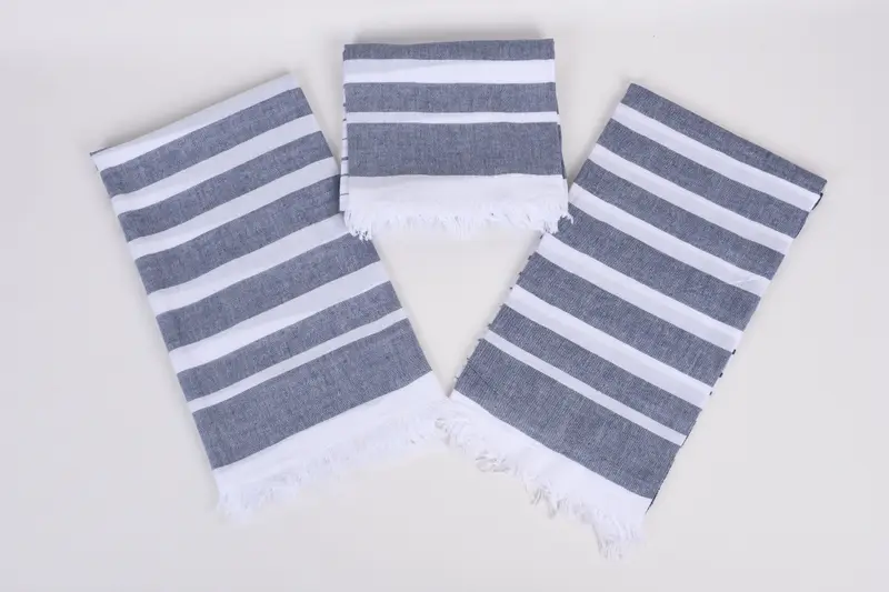 Personalized Towel, Wedding Anniversary Gift, Peshtemal Towel, Travel towel, 64x40 Cotton Striped Towel, Best Friend Gift Ideas, Beach Size Towel - 6