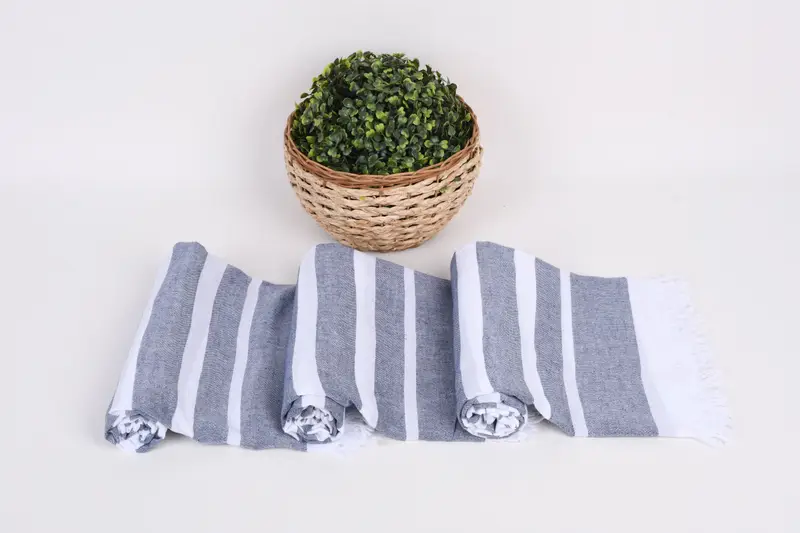 Personalized Towel, Wedding Anniversary Gift, Peshtemal Towel, Travel towel, 64x40 Cotton Striped Towel, Best Friend Gift Ideas, Beach Size Towel - 8