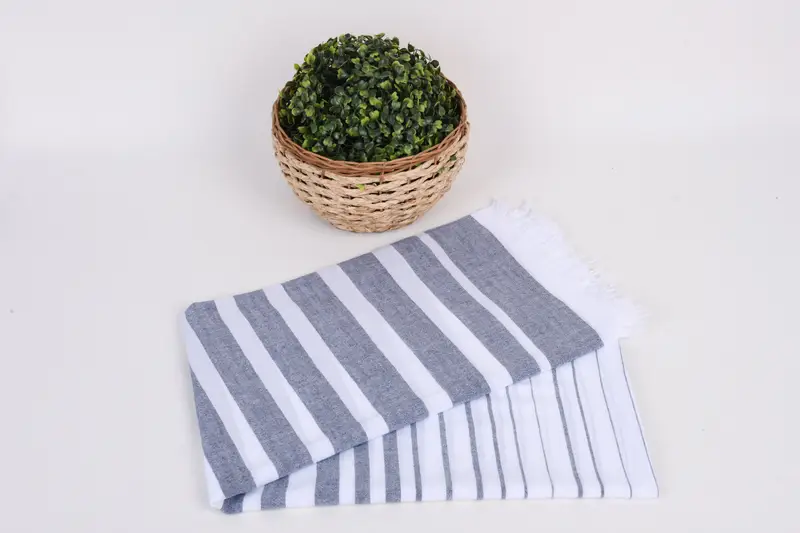 Personalized Towel, Wedding Anniversary Gift, Peshtemal Towel, Travel towel, 64x40 Cotton Striped Towel, Best Friend Gift Ideas, Beach Size Towel - 4