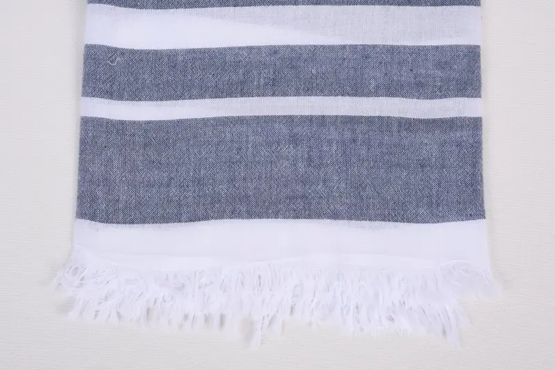 Personalized Towel, Wedding Anniversary Gift, Peshtemal Towel, Travel towel, 64x40 Cotton Striped Towel, Best Friend Gift Ideas, Beach Size Towel - 3