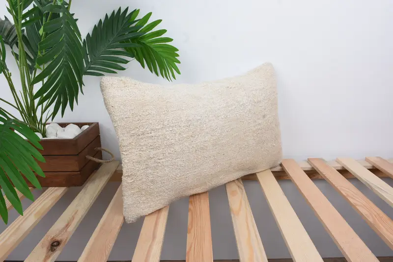 Turkish Pillow, Pillow for Sofa, Decorative Throw Pillow Cover, Couch Cushion, 12x20 White Cushion Case, Cushion Case, Throw Kilim Pillow - 4