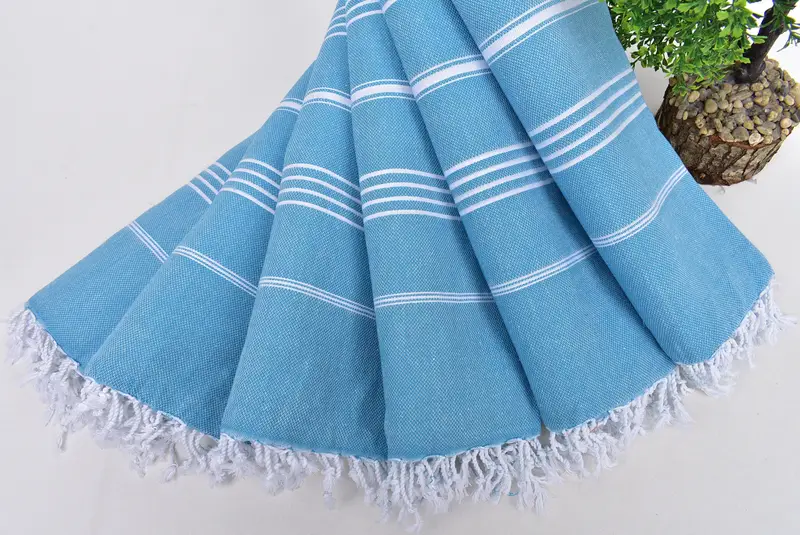 Wedding Anniversary Gift, Embroidery Towels, Personalized Wedding Gift, Quick-Dry Beach Towel, Scarf Towel, Gift For Him, 70x40 Cotton Striped Towel - 4