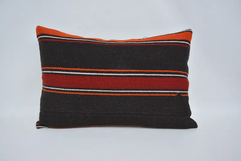 Authentic Pillow, 16x24 Brown Pillow, Customized Cushion, Interior Designer Pillow, Pillow, Vintage Pillow, Handmade Kilim Cushion - 1