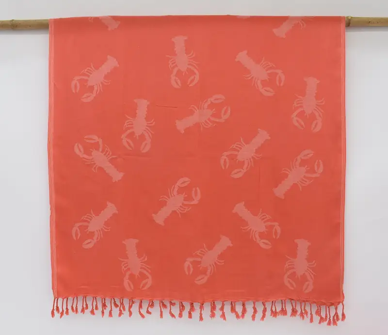 Wedding Gifts Towel Red Scorpion Patterned, 70x40 Inches