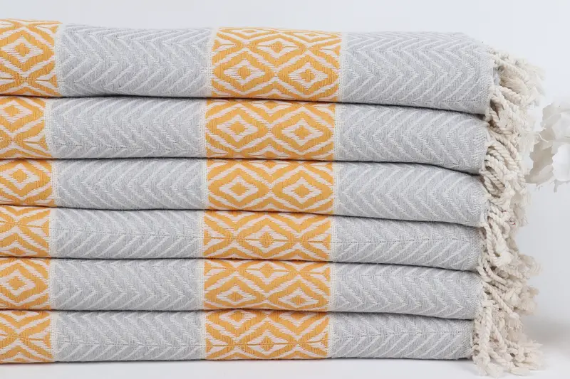 Fouta towel, 70x40 Cotton Chevron Towel, Bachelorette Party Favors, Bridal Shower Favors, Handmade Gift, Quick-drying peshtemal towel for poolside - 3
